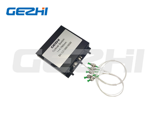 سوئیچ فیبر نوری مکانیکی 1x4 760 نانومتری ST FC LC SC بدون ضامن